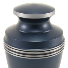 Load image into Gallery viewer, At Peace Memorials Grecian Blue Large/Adult Cremation Urn