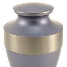 Load image into Gallery viewer, At Peace Memorials Lineas Starlight Blue Large/Adult Cremation Urn