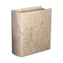 Load image into Gallery viewer, Adult/Large Cameo Book Marble Funeral Cremation Urn for Ashes 220 Cubic Inches