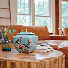 Load image into Gallery viewer, Magnolia Lovebirds Resin Adult 200 Cubic Inch Funeral Cremation Urn for Ashes