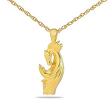 Load image into Gallery viewer, Spirit Horse Gold Steel Keepsake Pendant/Necklace Funeral Cremation Urn