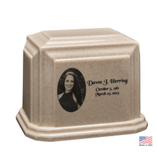 Load image into Gallery viewer, Large/Adult 200 Cubic Ins Noble Granite Cremation Urn - Choice of 8 Colors