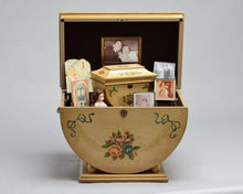 Load image into Gallery viewer, Large/Adult Colonial Life Chest Wooden Funeral Cremation Urn for Ashes