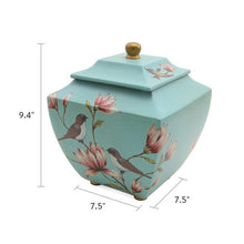 Load image into Gallery viewer, Magnolia Lovebirds Resin Adult 200 Cubic Inch Funeral Cremation Urn for Ashes
