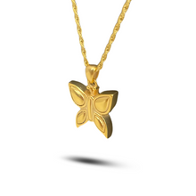 Load image into Gallery viewer, Gold Steel Butterfly Pendant/Necklace Funeral Cremation Urn