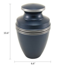 Load image into Gallery viewer, At Peace Memorials Grecian Blue Large/Adult Cremation Urn
