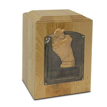 Load image into Gallery viewer, Large/Adult 210 Cubic Inches Long Drive Golf Wood Funeral Cremation Urn for Ashes