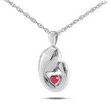 Load image into Gallery viewer, October w/ Opal Stainless Steel Pendant/Necklace Funeral Cremation Urn
