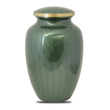 Load image into Gallery viewer, Large/Adult 228 Cubic Inch Timeless Forest Brass Funeral Cremation Urn for Ashes