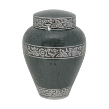 Load image into Gallery viewer, Large/Adult 200 Cubic Inch Forest Green Bounty Aluminum Funeral Cremation Urn for Ashes