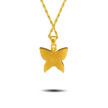 Load image into Gallery viewer, Gold Steel Butterfly Pendant/Necklace Funeral Cremation Urn