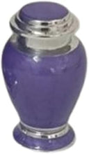 Load image into Gallery viewer, At Peace Memorials Hotep Purple Keepsake Urn for Ashes