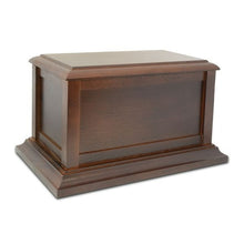Load image into Gallery viewer, Large/Adult 210 Cubic Inches Life Treasured Dark Wood Funeral Cremation Urn for Ashes