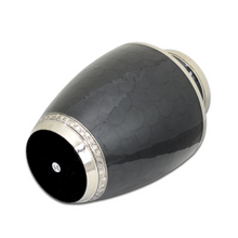 Load image into Gallery viewer, Large/Adult 200 Cubic Inch Black Floral Brass Funeral Cremation Urn for Ashes