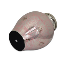 Load image into Gallery viewer, Large/Adult 228 Cubic Ins Pink Butterflies Brass Funeral Cremation Urn for Ashes