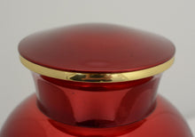 Load image into Gallery viewer, Large/Adult 220 Cubic Inch Deep Love Mother of Pearl Brass Funeral Cremation Urn for Ashes