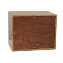 Load image into Gallery viewer, Large/Adult 210 Cubic Inches High Polished Wood Funeral Cremation Urn for Ashes