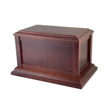 Load image into Gallery viewer, Large/Adult 210 Cubic Inches Life Treasured Dark Wood Funeral Cremation Urn for Ashes