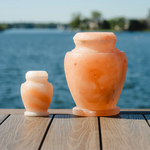 Load image into Gallery viewer, Carpel Rock Salt Biodegradable/Eco- Friendly Adult Funeral Cremation Urn