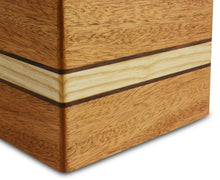 Load image into Gallery viewer, Large/Adult 220 Cubic Inches Chalet Mahogany Wood Funeral Cremation Urn for Ashes
