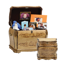 Load image into Gallery viewer, Large/Adult 250 Cubic Inches Florence Memory Box Wood Funeral Cremation Urn for Ashes