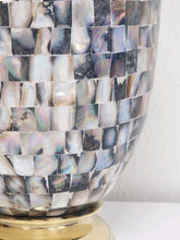 Load image into Gallery viewer, Large/Adult 220 Cubic Inch Regal Rose Mother of Pearl Brass Funeral Cremation Urn for Ashes