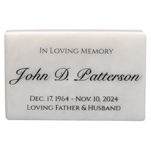 Load image into Gallery viewer, Antique White Marble Name Plaque
