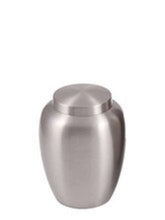 Load image into Gallery viewer, Medium 60 Cubic Inches Clarity Silver Brass Cremation Urn for Ashes
