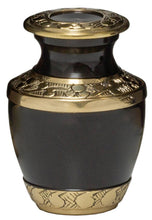 Load image into Gallery viewer, Small/Keepsake 3 Cubic Inches Mocha Miniature Cremation Urn for Ashes