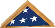Load image into Gallery viewer, 5" Oak Finish Flag Case