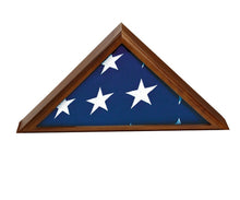 Load image into Gallery viewer, 5" Walnut Finish Flag Case