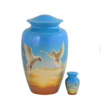 Load image into Gallery viewer, At Peace Memorials Flying Doves Urn for Ashes SET