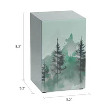 Load image into Gallery viewer, At Peace Memorials Large/Adult 200 Cubic Inches Life Canvas Tranquil Forest Pewter Cremation Urn