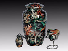 Load image into Gallery viewer, Large/Adult 200 Cubic Inches Camouflage Design-0 Brass Funeral Cremation Urn