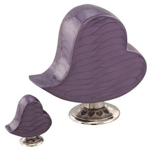 Load image into Gallery viewer, Large/Adult 200 Cubic Inches Cheerful Heart Purple Funeral Cremation Urn