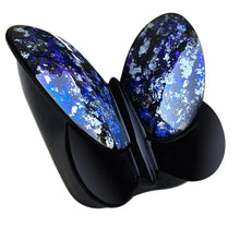 Load image into Gallery viewer, Large/Adult Aesthetic Fiberglass Butterfly Funeral Cremation Urn in Blue - Holds up to 210 Cubic Inches