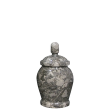 Load image into Gallery viewer, Small/Keepsake 10 Cubic Inch Classic Taupe Marble Funeral Cremation Urn