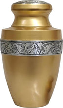 Load image into Gallery viewer, At Peace Memorials Tranquility Gold Adult Urn for Ashes