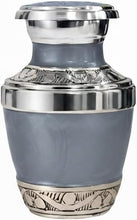 Load image into Gallery viewer, At Peace Memorials Cordoba Soft Grey Keepsake Urn for Ashes