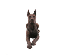 Load image into Gallery viewer, Great Dane Lying Walnut Base Pet Cremation Urn w/ Figurine in 5 diff base sizes