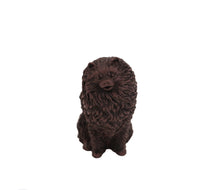 Load image into Gallery viewer, Bronze Pomeranian Pet Cremation Urn in 5 Diff Walnut Base Sizes