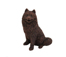Load image into Gallery viewer, Bronze Samoyed Pet Cremation Urn in 5 Diff Walnut Base Sizes