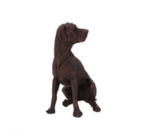 Load image into Gallery viewer, Bronze Great Dane Sitting Walnut Base Pet Cremation Urn w/ Figurine in 5 diff base sizes