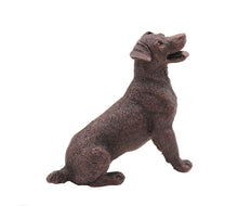 Load image into Gallery viewer, Bronze Jack Russell Terrier Pet Cremation Urn w/ Figurine in 5 Diff Walnut Base Sizes