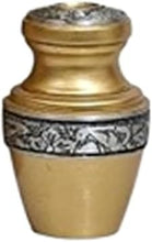 Load image into Gallery viewer, At Peace Memorials Tranquility Gold Keepsake Urn for Ashes