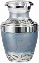 Load image into Gallery viewer, At Peace Memorials Cordoba Tropical Blue Keepsake Urn for Ashes
