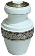 Load image into Gallery viewer, At Peace Memorials Tranquility Ivory Keepsake Urn for Ashes