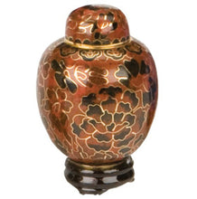 Load image into Gallery viewer, Small/Keepsake 2.5 Cubic Inches Amber Miniature Cremation Urn for Ashes