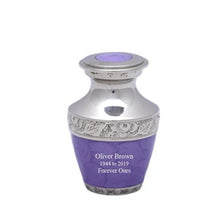 Load image into Gallery viewer, Large/Adult 200 Cubic Inches Sparta Purple Funeral Cremation Urn