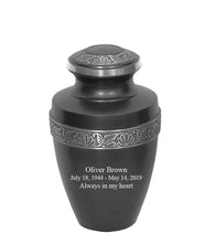 Load image into Gallery viewer, Large/Adult 200 Cubic Inches Apollo Grey Brass Funeral Cremation Urn